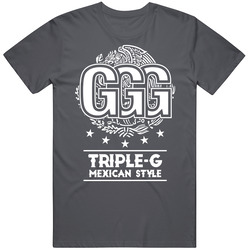 Triple G Mexican Style Charcoal Vintage Charcoal Grey Unisex Cotton T Shirt Triple G Mexican Style Charcoal Vintage Charcoal Grey Unisex Cotton T Shirt
