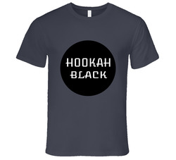 Hookah Black Vintage Charcoal Grey Unisex Cotton T Shirt