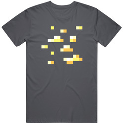 Minecraft Gold Vintage Charcoal Grey Unisex Cotton T Shirt Minecraft Gold Vintage Charcoal Grey Unisex Cotton T Shirt