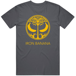 Iron Banana Destiny Vintage Charcoal Grey Unisex Cotton T Shirt Iron Banana Destiny Vintage Charcoal Grey Unisex Cotton T Shirt