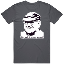 Fred Vintage Charcoal Grey Unisex Cotton T Shirt Fred Vintage Charcoal Grey Unisex Cotton T Shirt