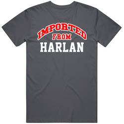 Imported From Harlan Kentucky Sports Team Trade Vintage Charcoal Grey Unisex Cotton T Shirt Imported From Harlan Kentucky Sports Team Trade Vintage Charcoal Grey Unisex Cotton T Shirt