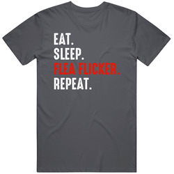 Eat Sleep Flea Flicker Repeat Funny Football Slang Sports Fan Vintage Charcoal Grey Unisex Cotton T Shirt Eat Sleep Flea Flicker Repeat Funny Football Slang Sports Fan Vintage Charcoal Grey Unisex Cotton T Shirt