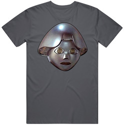 Buck Rogers Twiki Bidi Bidi Bidi Robot Face Vintage Charcoal Grey Unisex Cotton T Shirt Buck Rogers Twiki Bidi Bidi Bidi Robot Face Vintage Charcoal Grey Unisex Cotton T Shirt