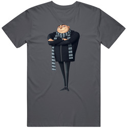 Gru-charcoalgrey-200 Vintage Charcoal Grey Unisex Cotton T Shirt Gru-charcoalgrey-200 Vintage Charcoal Grey Unisex Cotton T Shirt