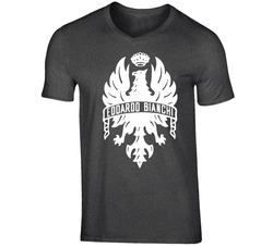 Bianchi Bike Logo Vintage Charcoal Grey Unisex Cotton T Shirt
