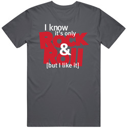 Rock & Roll - Classic Charcoal Gray Vintage Charcoal Grey Unisex Cotton T Shirt Rock & Roll - Classic Charcoal Gray Vintage Charcoal Grey Unisex Cotton T Shirt