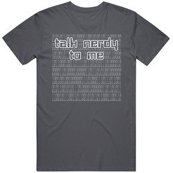 Talk Nerdy Vintage Charcoal Grey Unisex Cotton T Shirt Talk Nerdy Vintage Charcoal Grey Unisex Cotton T Shirt