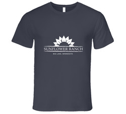 Sunflower Ranch Grey Vintage Charcoal Grey Unisex Cotton T Shirt Sunflower Ranch Grey Vintage Charcoal Grey Unisex Cotton T Shirt
