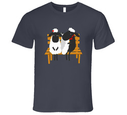 Sheep Love Valentine's Funny Vintage Charcoal Grey Unisex Cotton T Shirt Sheep Love Valentine's Funny Vintage Charcoal Grey Unisex Cotton T Shirt