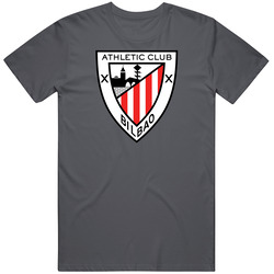 Athletic Bilbao Sport Vintage Charcoal Grey Unisex Cotton T Shirt Athletic Bilbao Sport Vintage Charcoal Grey Unisex Cotton T Shirt
