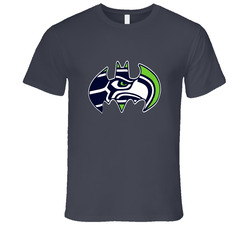 Seattle Seahawks Batman Logo 12 Fans Football Graphic Vintage Charcoal Grey Unisex Cotton T Shirt Seattle Seahawks Batman Logo 12 Fans Football Graphic Vintage Charcoal Grey Unisex Cotton T Shirt