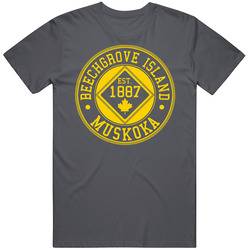 Beechgrove Island 125 Year Anniversary Vintage Charcoal Grey Unisex Cotton T Shirt Beechgrove Island 125 Year Anniversary Vintage Charcoal Grey Unisex Cotton T Shirt