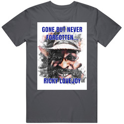 Ricky Lovejoy- R I P Vintage Charcoal Grey Unisex Cotton T Shirt Ricky Lovejoy- R I P Vintage Charcoal Grey Unisex Cotton T Shirt