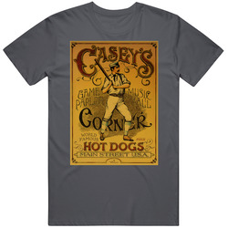 Casey Vintage Charcoal Grey Unisex Cotton T Shirt Casey Vintage Charcoal Grey Unisex Cotton T Shirt