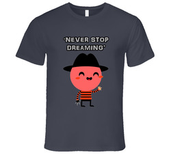Never Stop Dreaming, Funny Freddy Krueger, Halloween Costume Vintage Charcoal Grey Unisex Cotton T Shirt Never Stop Dreaming, Funny Freddy Krueger, Halloween Costume Vintage Charcoal Grey Unisex Cotton T Shirt