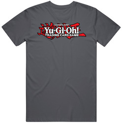 Yu-gi-oh! Trading Card Game Gaming Logo Vintage Charcoal Grey Unisex Cotton T Shirt Yu-gi-oh! Trading Card Game Gaming Logo Vintage Charcoal Grey Unisex Cotton T Shirt