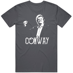 Conway Vintage Charcoal Grey Unisex Cotton T Shirt Conway Vintage Charcoal Grey Unisex Cotton T Shirt