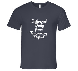 Delivered Vintage Charcoal Grey Unisex Cotton T Shirt