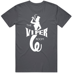 The Viper Room Charcoal Vintage Charcoal Grey Unisex Cotton T Shirt The Viper Room Charcoal Vintage Charcoal Grey Unisex Cotton T Shirt