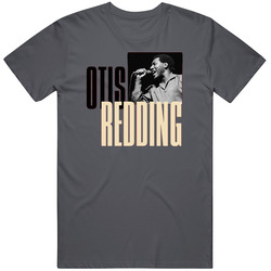Otis Redding Vintage Charcoal Grey Unisex Cotton T Shirt Otis Redding Vintage Charcoal Grey Unisex Cotton T Shirt
