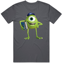 Monsters Inc Mike Wazowski Vintage Charcoal Grey Unisex Cotton T Shirt Monsters Inc Mike Wazowski Vintage Charcoal Grey Unisex Cotton T Shirt