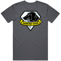 Diamond Dog Mgs Charcoal Vintage Charcoal Grey Unisex Cotton T Shirt Diamond Dog Mgs Charcoal Vintage Charcoal Grey Unisex Cotton T Shirt