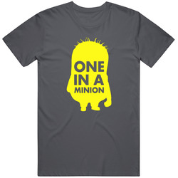 Minion Vintage Charcoal Grey Unisex Cotton T Shirt Minion Vintage Charcoal Grey Unisex Cotton T Shirt