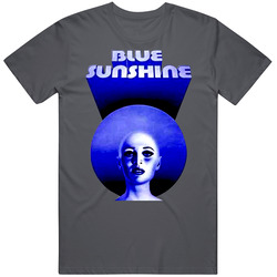 Movie 70s Blue Sunshine Vintage Charcoal Grey Unisex Cotton T Shirt
