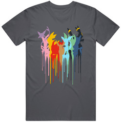Pokemon Eevee T Shirt Evolution Paint Drip Tee Vintage Charcoal Grey Unisex Cotton T Shirt Pokemon Eevee T Shirt Evolution Paint Drip Tee Vintage Charcoal Grey Unisex Cotton T Shirt