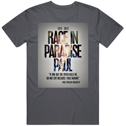Race In Paradise Paul Vintage Charcoal Grey Unisex Cotton T Shirt Race In Paradise Paul Vintage Charcoal Grey Unisex Cotton T Shirt