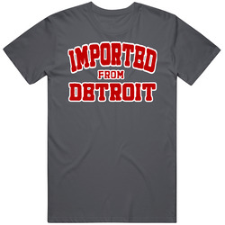 Mike Weber Imported From Detroit Ohio State Parody Football Vintage Charcoal Grey Unisex Cotton T Shirt Mike Weber Imported From Detroit Ohio State Parody Football Vintage Charcoal Grey Unisex Cotton T Shirt