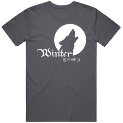 Winter Is Coming Vintage Charcoal Grey Unisex Cotton T Shirt Winter Is Coming Vintage Charcoal Grey Unisex Cotton T Shirt