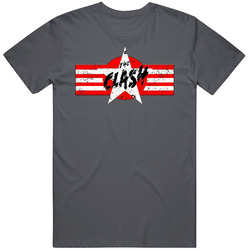 The Clash Vintage Charcoal Grey Unisex Cotton T Shirt The Clash Vintage Charcoal Grey Unisex Cotton T Shirt