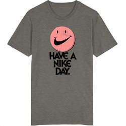 Have A Nike Day Smiley Distressed Vintage Vintage Charcoal Grey Unisex Cotton T Shirt Have A Nike Day Smiley Distressed Vintage Vintage Charcoal Grey Unisex Cotton T Shirt