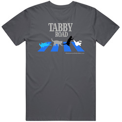 Tabby Road - Charcoal Grey Vintage Charcoal Grey Unisex Cotton T Shirt Tabby Road - Charcoal Grey Vintage Charcoal Grey Unisex Cotton T Shirt