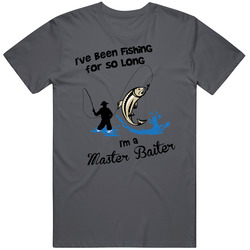 I'm a Master Baiter Unisex Tee Shirt, Charcoal Grey Vintage Charcoal Grey Unisex Cotton T Shirt I'm a Master Baiter Unisex Tee Shirt, Charcoal Grey Vintage Charcoal Grey Unisex Cotton T Shirt