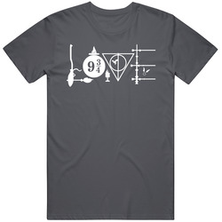Harry-love Vintage Charcoal Grey Unisex Cotton T Shirt