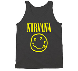 Nirva Bien Vintage Charcoal Grey Unisex Cotton Tanktop Nirva Bien Vintage Charcoal Grey Unisex Cotton Tanktop