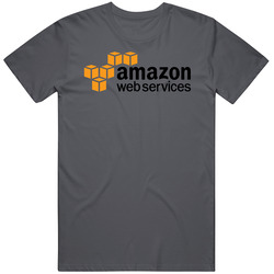 Amazon Web Services Website Logo Vintage Charcoal Grey Unisex Cotton T Shirt Amazon Web Services Website Logo Vintage Charcoal Grey Unisex Cotton T Shirt