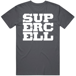 Supercell Charcoal Vintage Charcoal Grey Unisex Cotton T Shirt Supercell Charcoal Vintage Charcoal Grey Unisex Cotton T Shirt