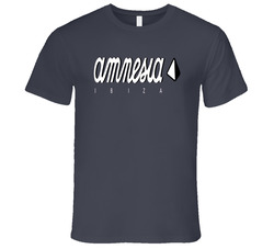 Amnesia Ibiza, Best Night Club Ever Vintage Charcoal Grey Unisex Cotton T Shirt Amnesia Ibiza, Best Night Club Ever Vintage Charcoal Grey Unisex Cotton T Shirt