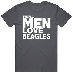 Real Men With Beagles Vintage Charcoal Grey Unisex Cotton T Shirt Real Men With Beagles Vintage Charcoal Grey Unisex Cotton T Shirt