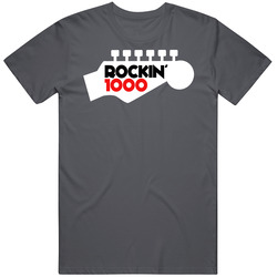 Rockin' 1000 1 Charcoal Vintage Charcoal Grey Unisex Cotton T Shirt Rockin' 1000 1 Charcoal Vintage Charcoal Grey Unisex Cotton T Shirt