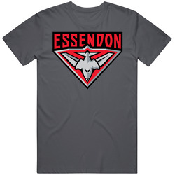 Essendon Bombers Sports Pig In Vintage Charcoal Grey Unisex Cotton T Shirt Essendon Bombers Sports Pig In Vintage Charcoal Grey Unisex Cotton T Shirt