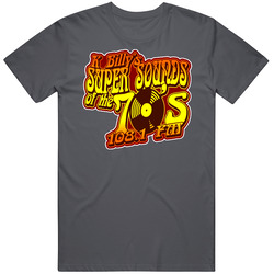 Reservior Dogs K Billys Super Sounds Of The 70s Vintage Charcoal Grey Unisex Cotton T Shirt Reservior Dogs K Billys Super Sounds Of The 70s Vintage Charcoal Grey Unisex Cotton T Shirt