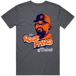 Fresh Prince Of Detroit Prince Fielder Baseball Vintage Charcoal Grey Unisex Cotton T Shirt Fresh Prince Of Detroit Prince Fielder Baseball Vintage Charcoal Grey Unisex Cotton T Shirt