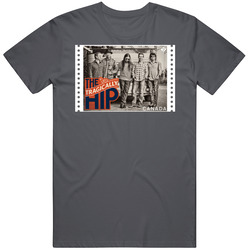 The Tragically Hip Group Stamp Vintage Charcoal Grey Unisex Cotton T Shirt The Tragically Hip Group Stamp Vintage Charcoal Grey Unisex Cotton T Shirt