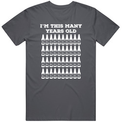 40 Beers Years Vintage Charcoal Grey Unisex Cotton T Shirt 40 Beers Years Vintage Charcoal Grey Unisex Cotton T Shirt