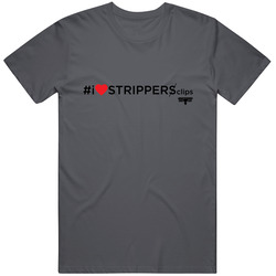 Stripper Clips Vintage Charcoal Grey Unisex Cotton T Shirt Stripper Clips Vintage Charcoal Grey Unisex Cotton T Shirt